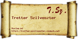 Tretter Szilveszter névjegykártya